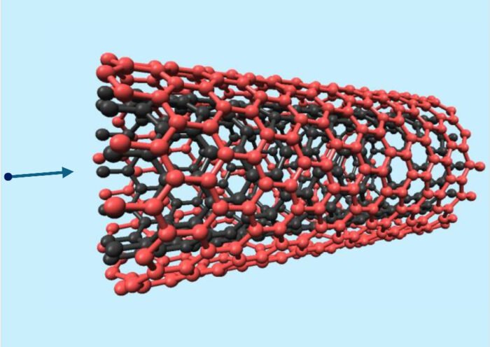 Imagen artística de los nanotubos estudiados. Autor: Pablo Martín