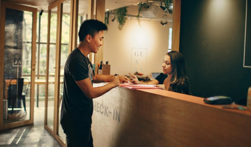 Recepción de hotel