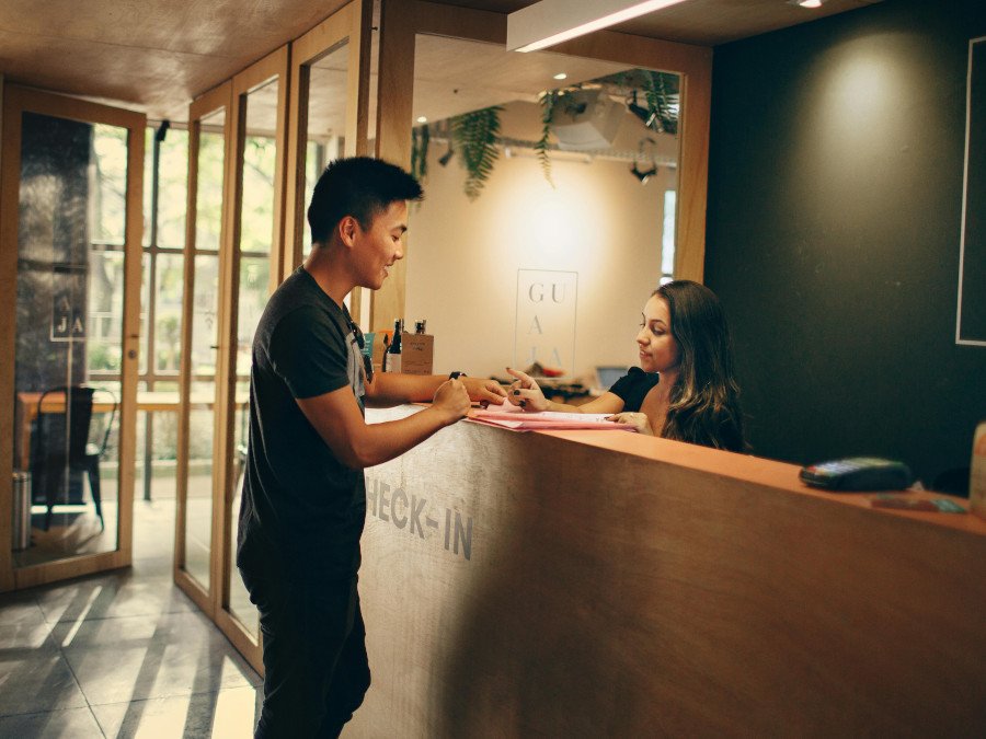 Recepción de hotel