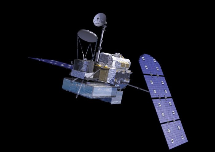 Concepto artístico del satélite GPM